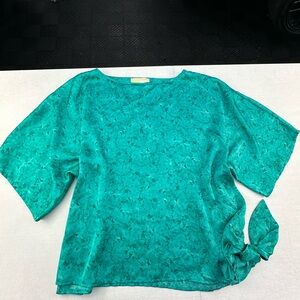 Michael Kors Teal Short Sleeve Top